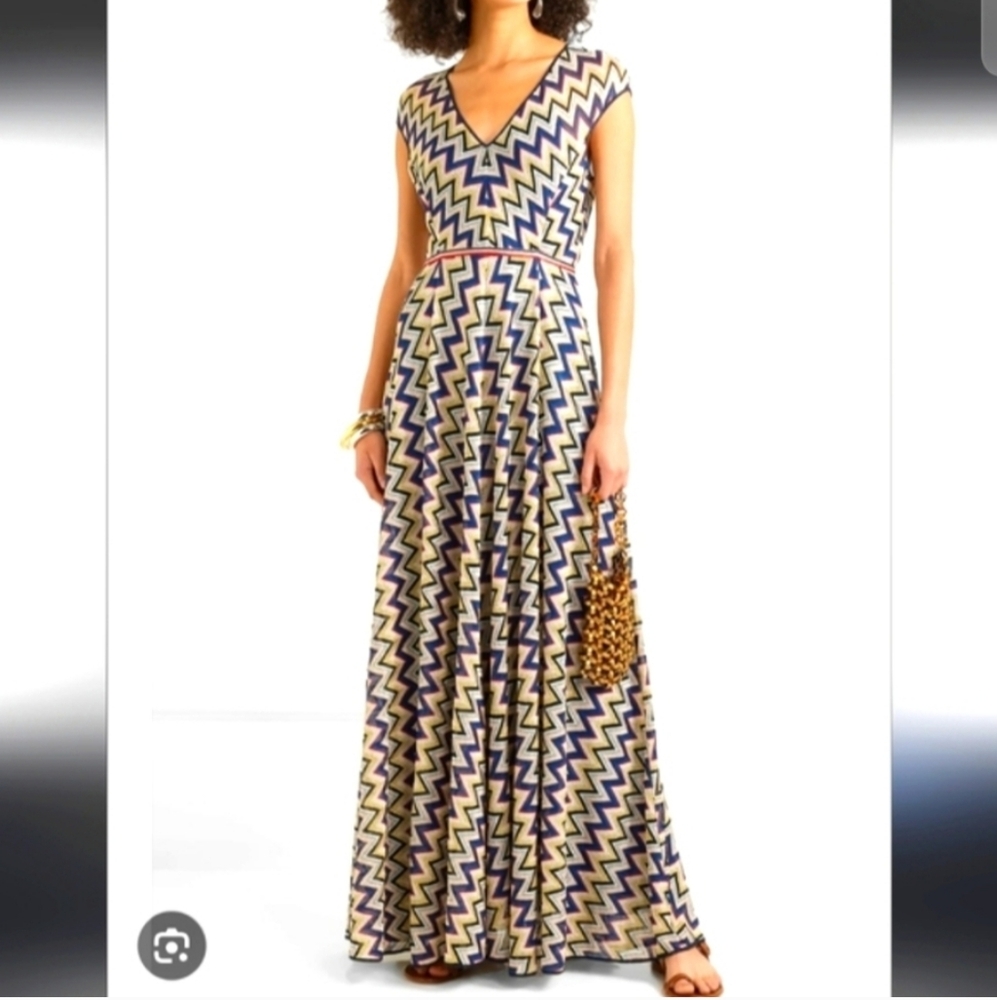 Missoni Multicolor Chevron Maxi Dress